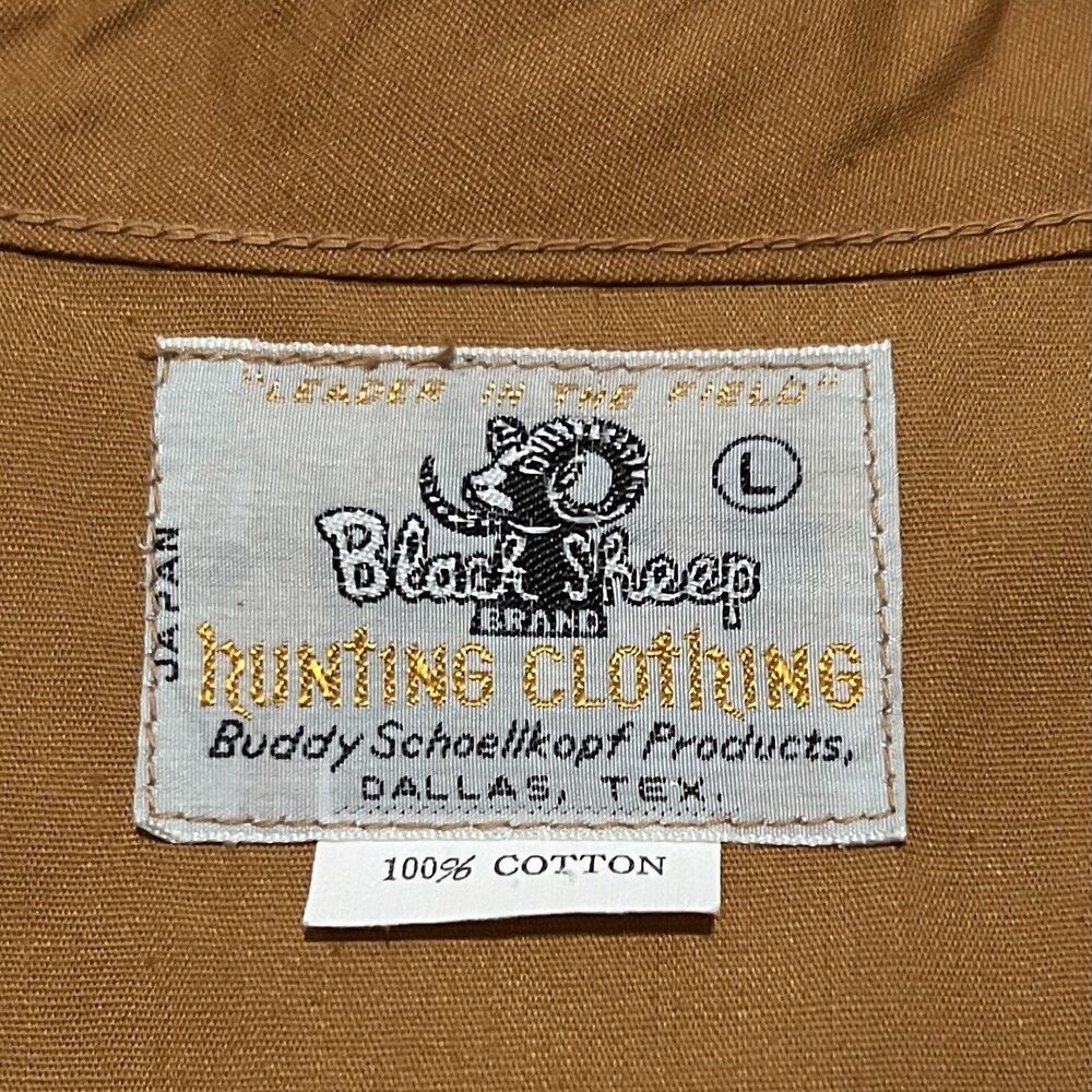 Vintage Black Sheep Hunting Vest NWT Japan L - Picture 3 of 8